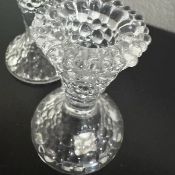 PartyLite Gray Crystal Candle Holders Elegant Accents - Picture 6 of 7